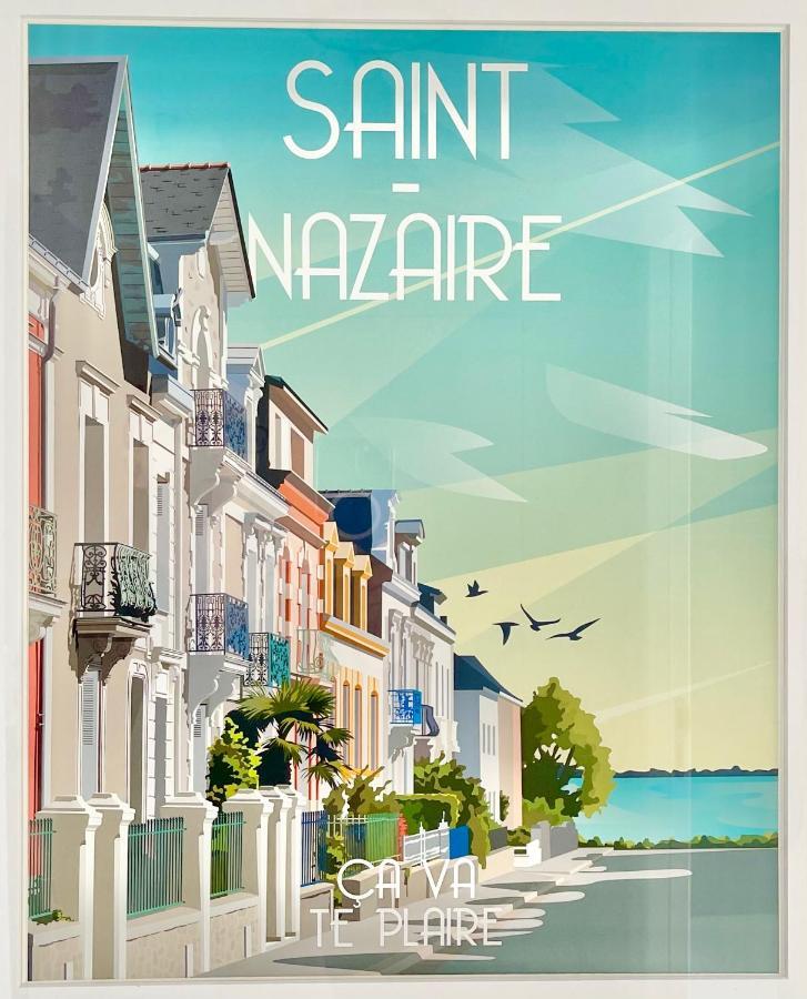 St Nazaire - L'Art Deco - Stationnement Gratuit - Centre Ville - Wifi Fibre Σαιν-Ναζαίρ Εξωτερικό φωτογραφία